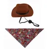 Vêtements de chien 1pcs chapeaux de compagnie cosplay accessoires amazon cowboy occidental pour chiens et chats