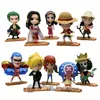 Caja ciega anime One Piece Box Blind Box Box Figura Juguetes Al por mayor Luffy Sanji Nami Usopp Chopper Franky Brook Nico Robin Ornament T240506