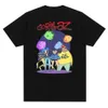 Women's T-Shirt Music band Gorillazs punk rock print T-shirt 90s casual fashion short sleeved plus size unisex T-shirtL2405