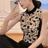 Abbigliamento etnico 2024 Chinse Cheongsam camisole senza maniche donne Instagram Fashion Summer SEXY SEXY STHIF Floral Stampato Slimp Short