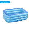 Opblaasbaar zwembad vierkant kinderen kinderen thuisgebruik peddelreservoir draagbare opvouwbare volwassen badbad 240506