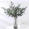 Fleurs décoratives couronnes 5pc fausses artificielles plante Olive Branches vertes de Noël maison salon décoration mariage