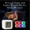 Zegarki 1PC LED Kolor Zmiana kolorów, budzik, wielofunkcyjny wyświetlacz temperatury kalendarz