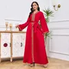 Abbigliamento etnico Abaya musulmana per donne Abiti per festa casual Arabia Mlassa lunga Abayas Kaftan Islam Dubai