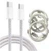 60W PD -C -Kabel für iPhone 15 Schnelllade 1m 3ft USB Typ C bis C Nylon geflochten