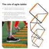 Dubbele voetbaltraining Jump Ladder Multifunctionele Agility Ladder Speed Training Coördinatie voetenwerk voetbalapparatuur 240507