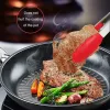 Accessories FAIS DUSilicone Food Tong Stainless Steel Kitchen Tongs Silicone Nonslip Cooking Clip Clamp BBQ Salad Tools Kitchen Accessories