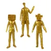 Actionspielzeugfiguren Neue 12pcs Skibidi Toilette Gold Action Figur Toilet TV Man Titan Spiel Figur Home Pandents Halloween Weihnachtsgeschenk Kinder Spielzeug T240508