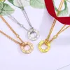 520 Valentijnsdag Essentiële ketting Big V Gouden ketting 18k Luxe Roseketen Vrouw met originele ketterse kettingen