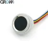 Scanners Grow R502F RGB LED à prova d'água Diâmetro pequeno DC3.3V 21.5mm mx1.06pin Capacitivo redondo redondo de impressão digital LED Module Scanner