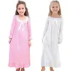 Pyjamas Baby Girl Clothing Princess Night Owl Langarm Pyjama Weihnachtskleid Pyjama Kinder 3-12 Jahre 2405