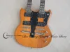 Guitar Double Neck Electric Guitar 1275 Body Maple Neck Rosewood Fingerboard HH Pickups Fixed Bridge