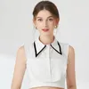 Bow Ties Shirt Collier détachable pour les femmes blanches Fake Pull amovible Blouse top Top Decorative Faux Cols Neckware False