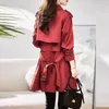 Trench Coats Femme Spring Automn Mabet Corée Version Advanced Send Female Windbreaker Double Boucle de boucle