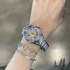 Ceramiczny zegarek damski 2024 NOWOŚĆ Women Mały i luksusowy urok Full Diamond Full Sky Star Mechanical Watch