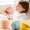 Cups Derees Uitrusting Babyproducten Massief gekleurde Baby Siliconen Cups Babyflessen Baby Tool Toezicht Babyproductenl2405