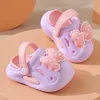 Slipper Nieuwe zomer van 0-5 kinderen Slippers Leuke bowknot peuter sandalen voor meisjes teen doos flip flops niet-slip huis kindertuin schoenen