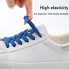 Pièces de chaussures 1 paire lacets magnétiques sans liens lacets élastiques pour baskets enfants adultes chaussures paresseuses rapides en dentelle