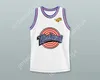 Custom mens Youth / Kids Porky Pig 8 Tune Squad Basketball Jersey avec Space Jam Patch Top cousé S-6XL