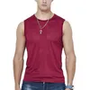 Herren Tanktops Sommer Herren Eisseide Weste Ultra-dünn Fitness Weste Einer Schultergurt transparente Herren eng anliegender Fitness-Hemd y240507