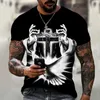 T-shirts masculins cross t-shirts hommes religion Jésus 3D imprimé vintage décontracté court slve t shirt man man