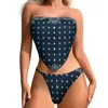 Swimwear femminile 2024 Polinesiano arte retrò stampato in bikini in bikini sexy costume da bagno irregolare pantaloncini da bagno irregolari personalizzati