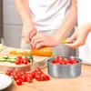 Geschirrsets Sets Gemüse- und Obst -Entlassungskorbbehälter mit Abflusskühlschrankboxen Lagerbehälter für Kühlschrank