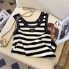 Dames tanktop designer vrouw casual vrouwen zomer mode puur katoenen gebreide vest kleding