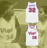 NAY MENS Custom Mens Youth/Kids Monica Wright 32 Vigo Basketball Jersey con amore e patch di basket top top cucite S-6xl