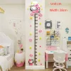 Stickers Nieuwe Sanrio Hello Kitty Hoogte Meet Wall Stickers Decor Children Girls Girls 3D Cartoon Cute Room Decoration Home Accessoires