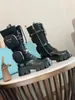Bottines de concepteurs pour femmes hautes bottes Martin et amovible KeyCase Nylon Boot Military Inspired Boots Boots de combat Top Quality