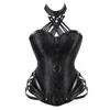 Kobiety gorset stalowa kość seksowna szczupła burleskowa satynowa shaper overbust boned koronkowy upcorset buster overbust gorset Plus6xl 240428