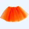 Tutu-jurk 2-8y meid elastische ballet dancewear tutus mini rok voor verjaardagsfeestje dance 3 lagen tule tutu rok voor kinderen prinses d240507