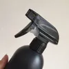 500 ml desinfetante desinfetante reabastecido por atacado Álcool a grande capacidade Capacidade de cor de plástico preto em garrafas de embalagem para garrafa de viagem