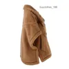 Cashmere Coat Designer Coat Coat Trend Maxmaras New Womens Teddy Coat 5/4 Sleeve Short Top