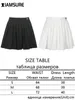 Spódnice Iamsure Preppy Style Casual List Hafted z lat 90. spódnica koreańska moda streetwearu mini wysoka talia dla kobiet