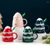 Tazze creative ceramica di Natale Coppa per la casa Coppia di caffè personalizzato Coppia regalo con tazza a mano