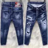 Jeans masculinos jeans jeans azul preto raspado melhor versão skinny broken italy bike motociclet rock jean4ibs