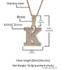 26 Letter ketting hanger Hip Hop Iced Out Personality Men's hanger ketting