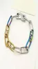 Luxurys Charm Bracelets Desingers Sterling Classic Colorful Retro Bamboo Bracelet Color Matching Chain Couple Necklace Men and Wom4722787