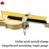 Accessoires violon 4/4 coulle installer la tête de violon de la tête de violon Clip fixe et angle de montage à la touche Instrument d'outils de mesure précis