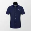 Camisas de vestir para hombres Tfetters Camisa de verano Vestidos para hombres Casco Casco Tallador Cobral Down Button Down Cotton Polter Pocket Design Shamas D240507