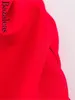 Sukienki swobodne 2024 sklep Bazaleas Seksowne czerwone rękawe mini gorsetu urzędnik dla kobiet bez pleców Bodycon Party