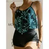 Menas de banho feminina Tankini de verão