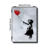 Каллиграфия Бэнкси Стрит Граффити Декоративная холст живопись девушка с воздушным шаром.