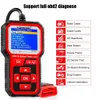 New Konnwei KW681 6V 12V Motorrad -Batterie -Tester Auto Diagnose -Tool 2 IN1 2000 CCA -Auto OBD2 -Scanner -Ladeprüfung