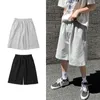 Mäns shorts raka casual shorts för mens sommar Nya koreanska ultravin fast färg Simple Pocket Mens Sports Pants Shortsl2405