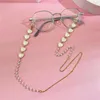Cadenas de anteojos de moda Cadena de lentes de moda Cadena de gafas de cristal bohemio Mujeres Hombres Heart Pearl Beades Sol Sun Mask Mask Cadenas