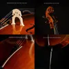1/8 4/4 Size Handmade Professional Solid Wood Cello Bag Bow Rosin Bridge C06 00