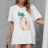 Дизайнерская летняя женская рубашка женская футболка Summer Fashion короткие рукава штопок